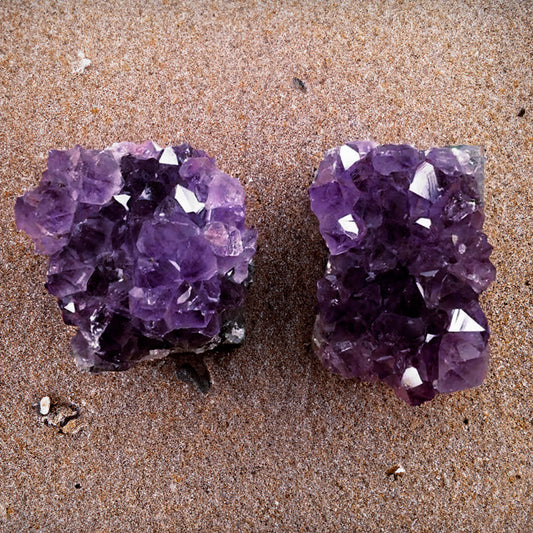 Natural Raw Amethyst Quartz Crystal Cluster