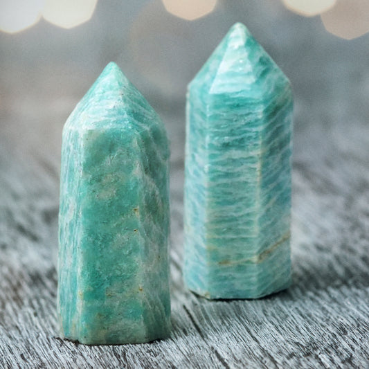 Amazonite Crystal Point Obelisk