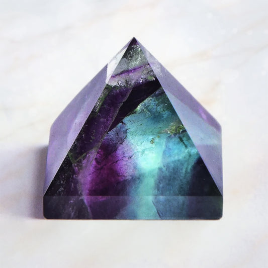 Natural Flourite Crystal Pyramids