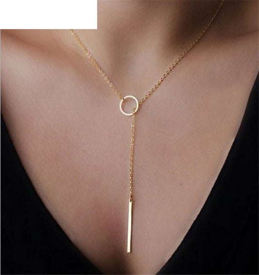 OTOKY Neckless Key Chain Jewlery Necklaces Pendants Chokers Necklaces Chic Y Shaped Circle For gift Drop Shipping Jan24